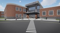New campus entrance rendering